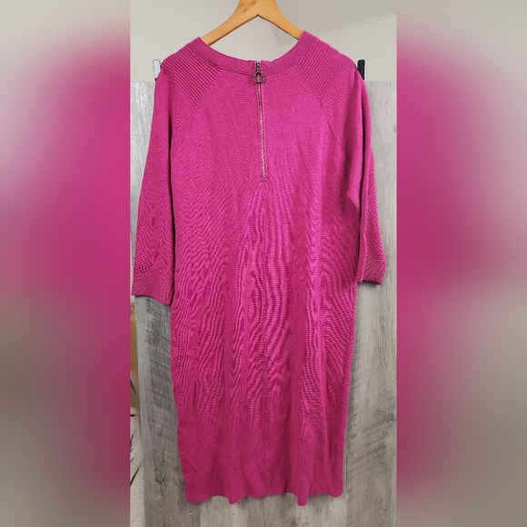 Joseph Ribkoff NWT Mini Pink Knit Bodycon Dress Women's Size Medium - Picture 10 of 12